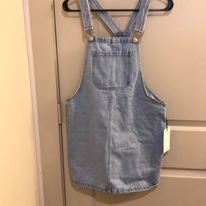 Denim jean jumper skirt